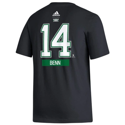 Shop Adidas Originals Adidas Jamie Benn Black Dallas Stars Reverse Retro 2.0 Name & Number T-shirt