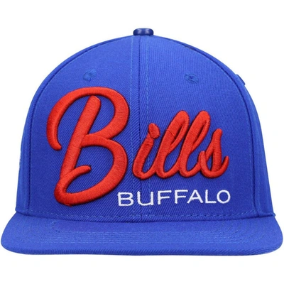 Pro Standard Men's  Royal Buffalo Bills Script Wordmark Snapback Hat In Royal