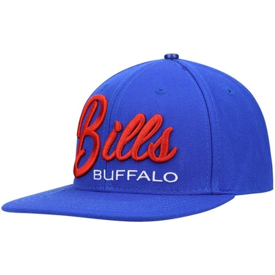 Pro Standard Men's  Royal Buffalo Bills Script Wordmark Snapback Hat In Royal