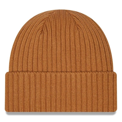 Shop New Era Brown Cleveland Browns Core Classic Cuffed Knit Hat