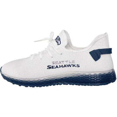 Shop Foco Seattle Seahawks Gradient Sole Knit Sneakers In White