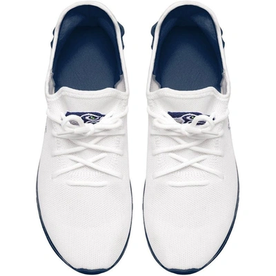 Shop Foco Seattle Seahawks Gradient Sole Knit Sneakers In White