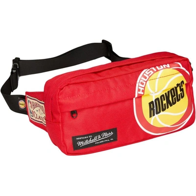 Shop Mitchell & Ness Houston Rockets Hardwood Classics Fanny Pack In Red