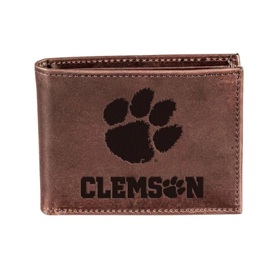 Shop Evergreen Enterprises Brown Clemson Tigers Bifold Leather Wallet