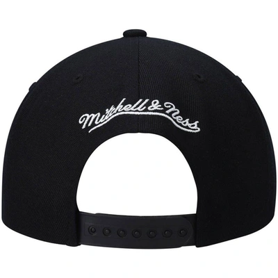 Mitchell & Ness Men's  Black San Antonio Spurs Hardwood Classics Script 2.0 Snapback Hat In Black
