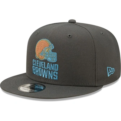 Shop New Era Graphite Cleveland Browns Color Pack Multi 9fifty Snapback Hat