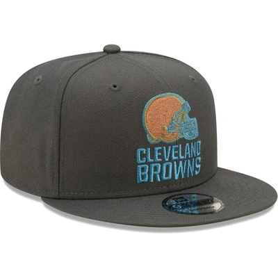 Shop New Era Graphite Cleveland Browns Color Pack Multi 9fifty Snapback Hat