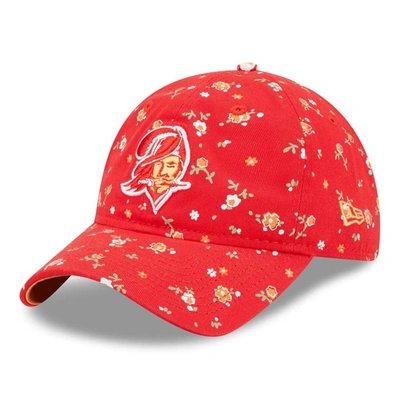 Shop New Era Red Tampa Bay Buccaneers  Floral 9twenty Adjustable Hat
