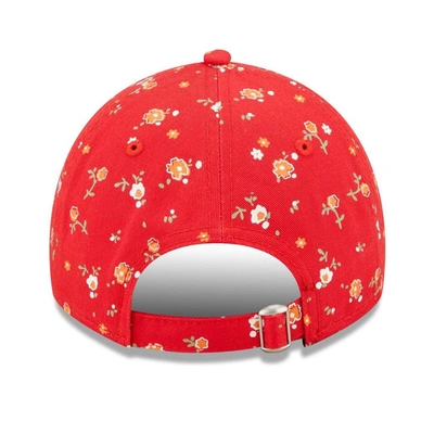 Shop New Era Red Tampa Bay Buccaneers  Floral 9twenty Adjustable Hat