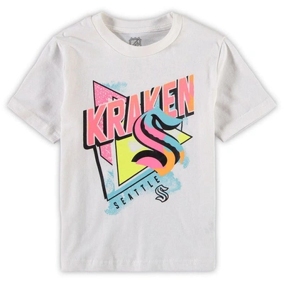 Shop Outerstuff Preschool White/light Blue Seattle Kraken Wave Breaker T-shirt & Shorts Set