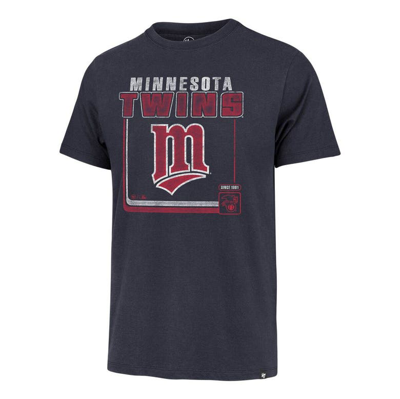 Shop 47 '  Navy Minnesota Twins Cooperstown Collection Borderline Franklin T-shirt