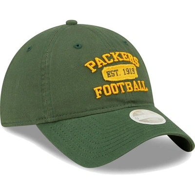 Shop New Era Green Green Bay Packers Formed 9twenty Adjustable Hat
