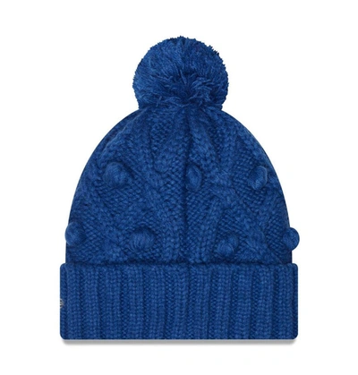 Shop New Era Royal Indianapolis Colts Toasty Cuffed Knit Hat With Pom