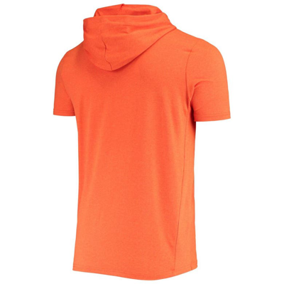 Shop New Era Heathered Orange San Francisco Giants Hoodie T-shirt In Heather Orange