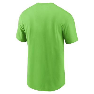 Shop Nike Neon Green Seattle Seahawks Muscle T-shirt