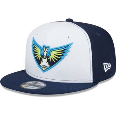 Shop New Era Dallas Wings White/navy 2022 Wnba Draft 9fifty Snapback Hat
