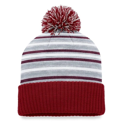 Shop Top Of The World Maroon Mississippi State Bulldogs Dash Cuffed Knit Hat With Pom