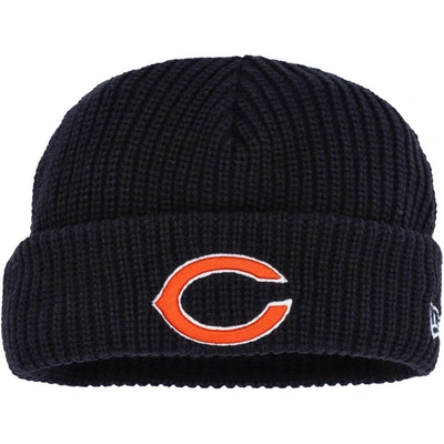 Shop New Era Navy Chicago Bears Fisherman Skully Cuffed Knit Hat