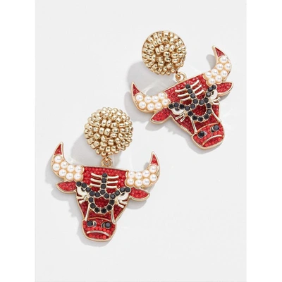 Shop Baublebar Chicago Bulls Statement Stud Earrings In Red