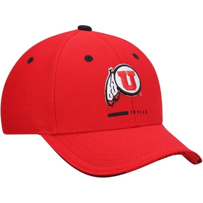 Shop Under Armour Youth  Red Utah Utes Blitzing Accent Performance Adjustable Hat