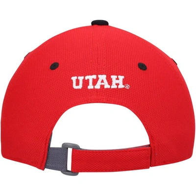 Shop Under Armour Youth  Red Utah Utes Blitzing Accent Performance Adjustable Hat