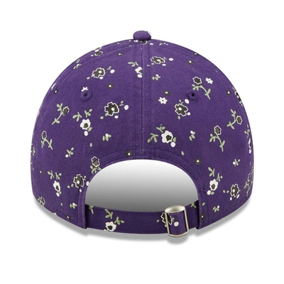 Shop New Era Purple Baltimore Ravens  Floral 9twenty Adjustable Hat