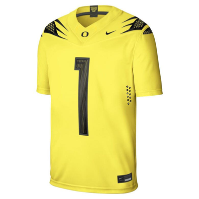 Shop Nike #1 Yellow Oregon Ducks Alternate Game Jersey