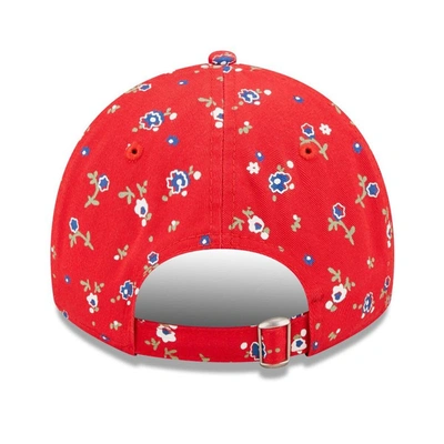 Shop New Era Red New England Patriots  Floral 9twenty Adjustable Hat