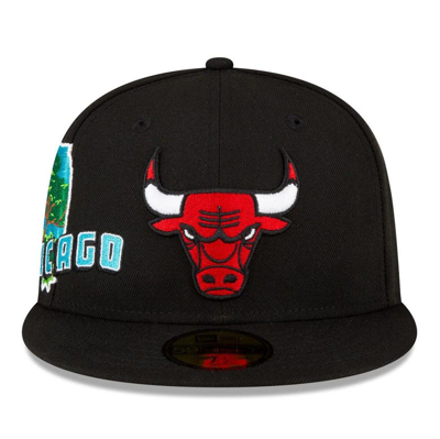 Shop New Era Black Chicago Bulls Stateview 59fifty Fitted Hat