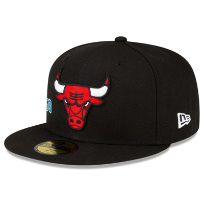 Shop New Era Black Chicago Bulls Stateview 59fifty Fitted Hat