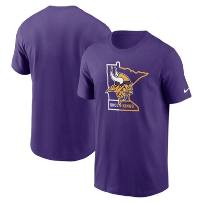 Shop Nike Purple Minnesota Vikings Essential Local Phrase T-shirt