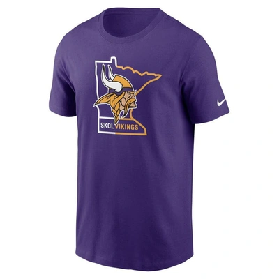 Shop Nike Purple Minnesota Vikings Essential Local Phrase T-shirt