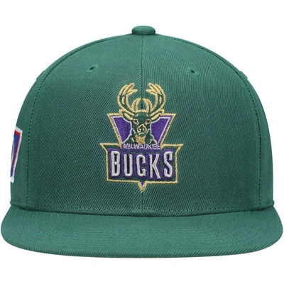 Shop Mitchell & Ness Green Milwaukee Bucks 50th Anniversary Snapback Hat