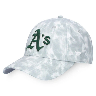 Shop Majestic Gray Oakland Athletics Smoke-dye Adjustable Hat