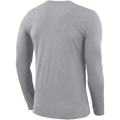 Shop Nike Gray Boise State Broncos Logo Stack Legend Performance Long Sleeve T-shirt