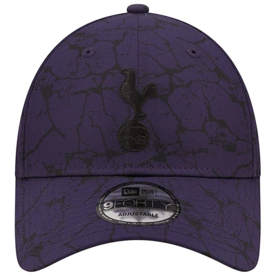 Shop New Era Navy Tottenham Hotspur Marble 9forty Adjustable Hat