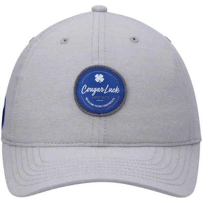 Shop Black Clover Gray Byu Cougars Oxford Circle Adjustable Hat