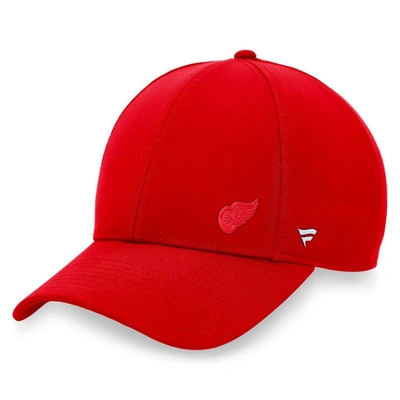 Shop Fanatics Branded Red Detroit Red Wings Authentic Pro Road Structured Adjustable Hat