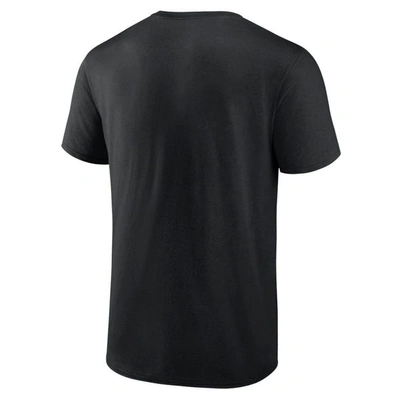 Shop Fanatics Branded Black/heathered Gray Las Vegas Raiders T-shirt Combo Pack