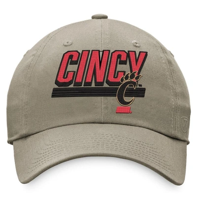 Shop Top Of The World Khaki Cincinnati Bearcats Slice Adjustable Hat