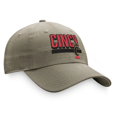 Shop Top Of The World Khaki Cincinnati Bearcats Slice Adjustable Hat