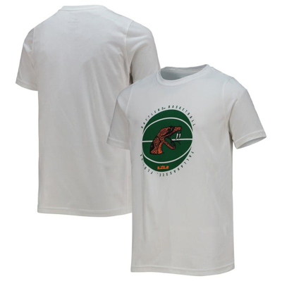 Shop Nike X Lebron James Youth  White Florida A&m Rattlers Basketball Legend Performance T-shirt