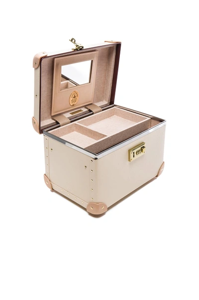 Shop Globe-trotter 13 Vanity Case In Neutrals. In Ivory & Natural