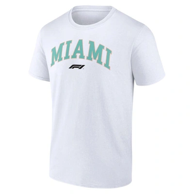 Shop Fanatics White Formula 1 Miami Grand Prix T-shirt