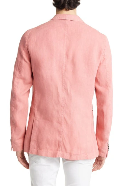 Hugo Boss Men's Hanry Slim Fit Linen Sportcoat In Open Pink