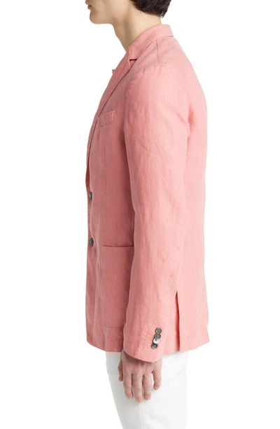 Hugo Boss Men's Hanry Slim Fit Linen Sportcoat In Open Pink