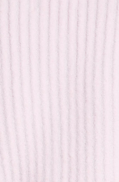 Shop Erl Cheeader Rib Crop Cardigan In Pink Silver