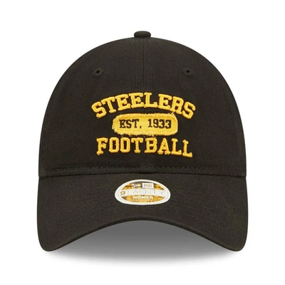 Shop New Era Black Pittsburgh Steelers Formed 9twenty Adjustable Hat