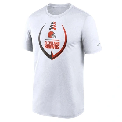 Shop Nike White Cleveland Browns Icon Legend Performance T-shirt
