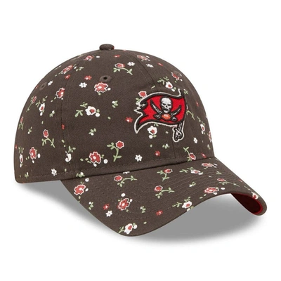 Shop New Era Pewter Tampa Bay Buccaneers  Floral 9twenty Adjustable Hat